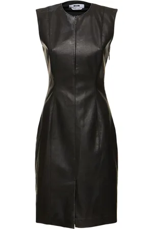 Msgm Vintage Effect Viscose Blend Midi Dress