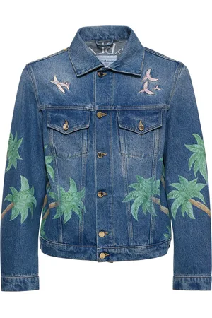 Casablanca Printed & Embroidered Denim Jacket