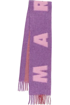 Marni Wool Blend Logo Scarf