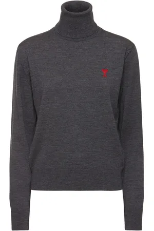 Ami Wool Turtleneck Sweater