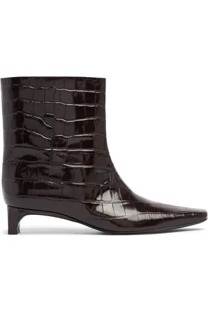 Loulou Studio 30mm Carla Embossed Leather Ankle Boots