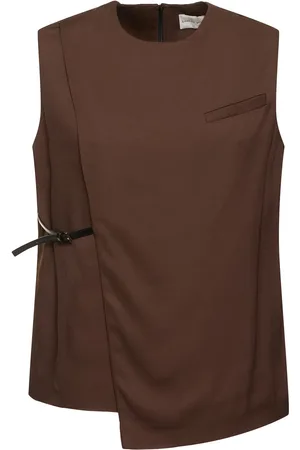 Loulou Studio Sambac Sleeveless Viscose & Wool Top