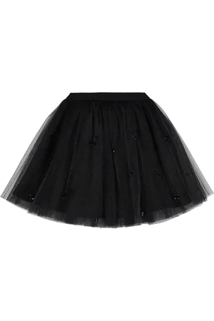BONPOINT Pleated Poly Tulle Skirt