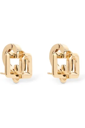 Jimmy Choo Square Metal Stud Earrings