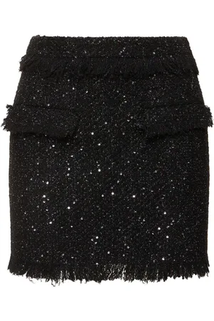 Msgm Tweed Mini Skirt