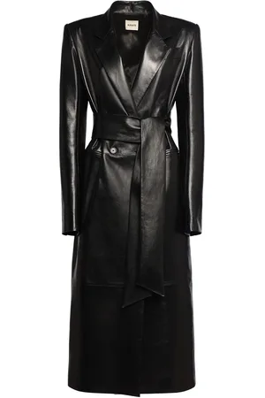 Khaite Lolo Leather Long Coat