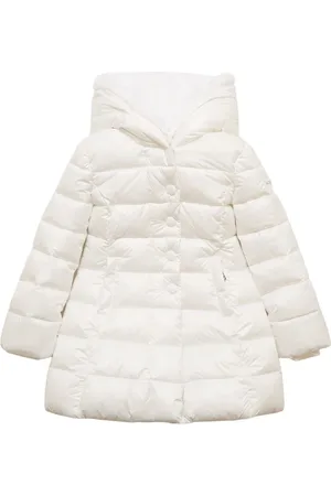 MONNALISA Hooded Poly & Faux Fur Puffer Jacket