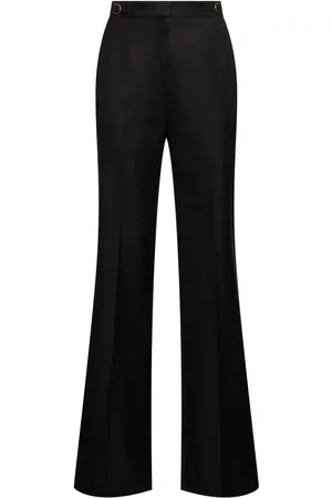 GABRIELA HEARST Vesta Tailored Wool Blend Flared Pants