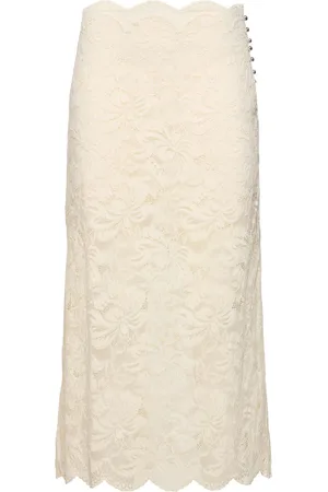 Paco rabanne Stretch Lace Midi Skirt