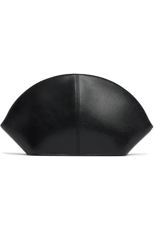 The Row Mel Shiny Leather Clutch