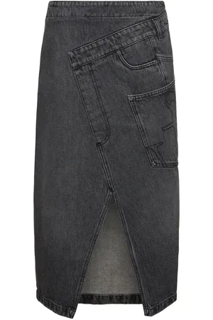 J.W.Anderson Denim Twisted Midi Skirt