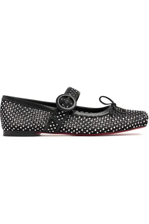 Christian Louboutin 10mm Mamastrapitina Crystal Flats
