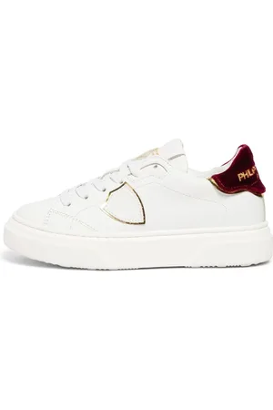 Philippe model Leather Lace-up Sneakers W/velvet
