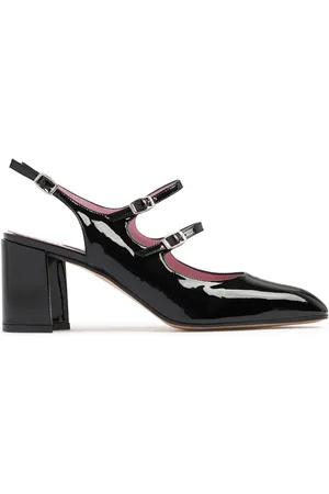 Carel 60mm Banana Patent Leather Slingbacks