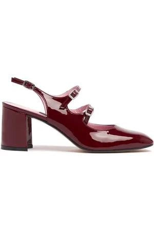 Carel 60mm Banana Patent Leather Slingbacks