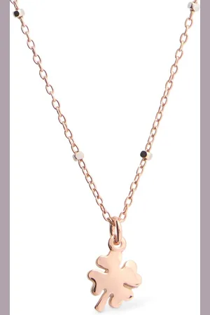 Dodo 9k Mini Four-leaf Clover Collar Necklace