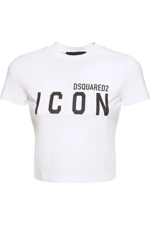 Dsquared2 Be Icon Mini Fit Crop T-shirt
