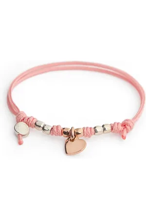 Dodo 9kt Rose Gold Cuore Charm Bracelet