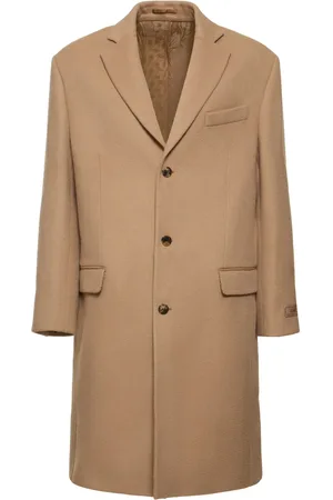 VERSACE Wool & Cashmere Long Coat