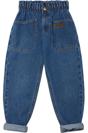 Moschino Embroidered Cotton Jeans