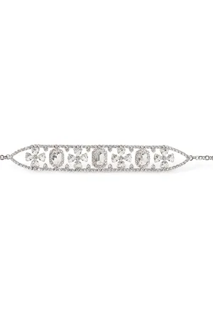 Alessandra Rich Crystal Cross Choker