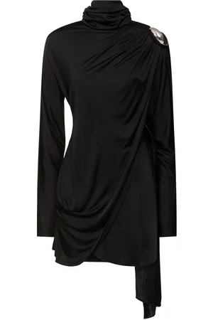GIUSEPPE DI MORABITO Shiny Viscose Jersey Mini Dress