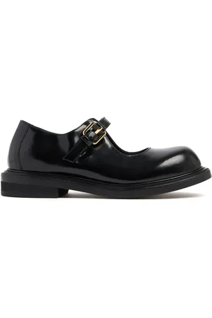Moschino 40mm Leather Mary Jane Heels
