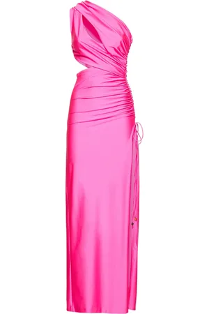 Dundas Gala Draped Jersey Long Dress