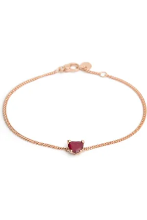 Dodo 9kt Heart Synthetic Ruby Bracelet