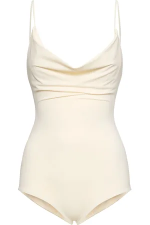 MAGDA BUTRYM Draped Lycra One Piece Swimsuit