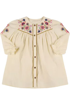 Louise Misha Embroidered Organic Cotton Dress