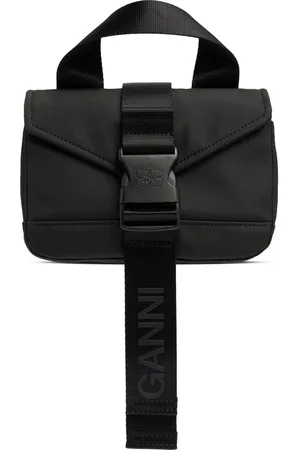 Ganni Mini Satchel Recycled Tech Shoulder Bag