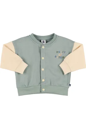 Petit Bateau Cotton Sweat Bomber Jacket