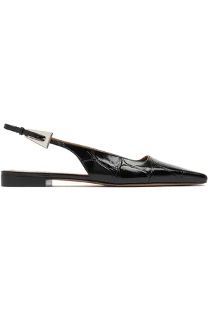 PARIS TEXAS 10mm Bettina Leather Slingback Flats