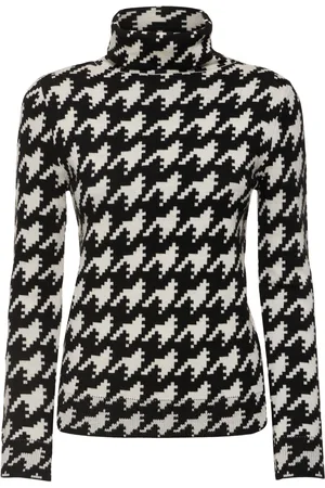 Perfect Moment Houndstooth Turtleneck Sweater