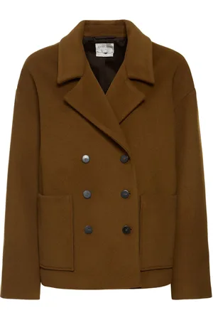 FORTE FORTE Wool Blend Velour Peacoat