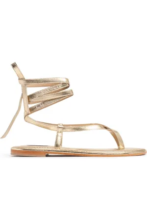 A.Emery 10mm Elliot Metallic Leather Sandals