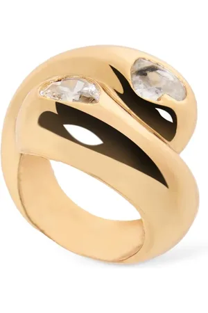 Timeless Pearly Crystal Chunky Ring