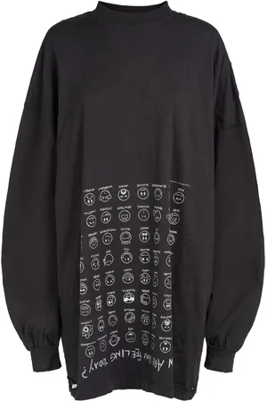 Balenciaga Large Long Sleeve Cotton T-shirt