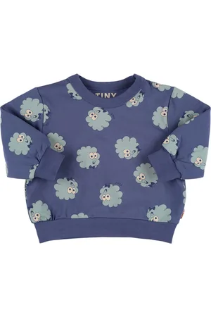 Tiny Cottons Guest Print Cotton Crewneck Sweatshirt