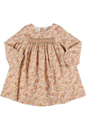 BONPOINT Printed Cotton & Wool Dress