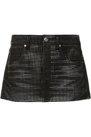 Alexander Wang Embellished Cotton Mini Skirt