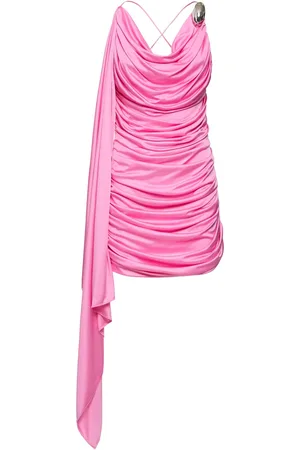 GIUSEPPE DI MORABITO Draped Viscose Jersey Mini Dress
