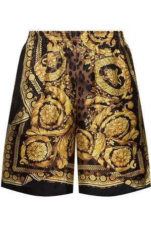 VERSACE Wild Barocco Silk Shorts