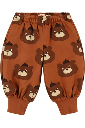 Tiny Cottons Bear Print Cotton Sweatpants