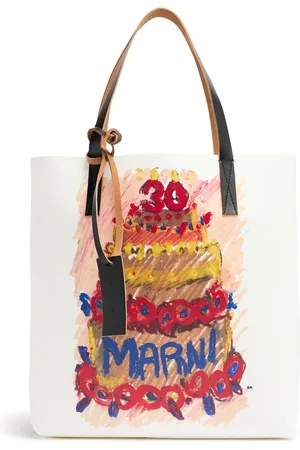 Marni N/s Tribeca Printed Tote Bag