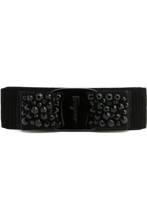 Salvatore Ferragamo Vara Bow Crystal Tone-on-tone Hair Clip