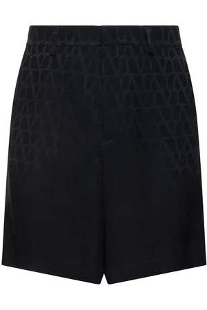VALENTINO Monogram Jacquard Silk Shorts