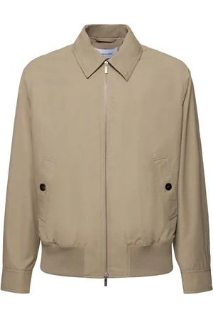 Salvatore Ferragamo Brushed Cotton & Nylon Jacket