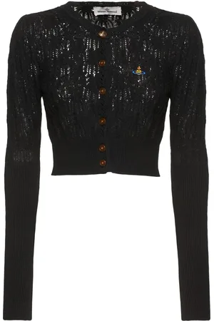 Vivienne Westwood Samantha Openwork Knit Crop Cardigan